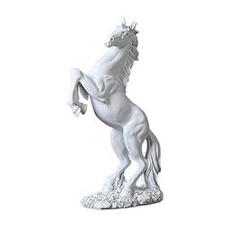 Serenable Estátua de Decoração para Casa Escultura Resina Decorativa Moderna, Branco