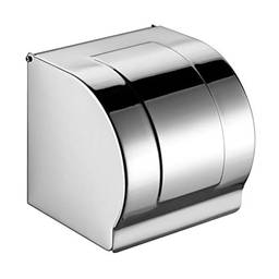 Yardwe -Suporte de papel de banheiro de 1 unidade Prática em rolo de papel para casa de prata