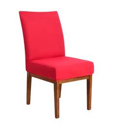 Capa para Cadeira 6 Lugares Luxo Jantar Postagem Rapida Vermelho