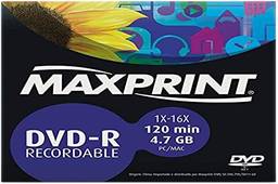 MÍDIA DVD-R Gravável MAXPRINT 4.7 GB - 120 MIN - 16X - Envelope papel