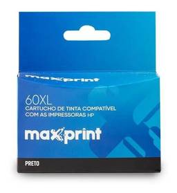 Cartucho de tinta Maxprint Compatível HP CC641WL No.60XL Preto
