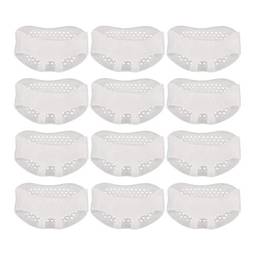 Holibanna Apoios para metatarso no antepé, almofadas para bolhas de calos e prevenção de amortecimento no antepé, 12 peças (branco)
