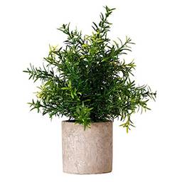 Plantas artificiais em vaso da Yardwe Mini plantas de eucalipto falsas decorativas para decoração de plantas de bonsai decoração para mesa de escritório em casa