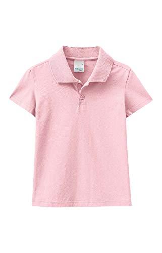 Camiseta Polo Básica, Malwee Kids, Criança Unissex, Rosa, 10
