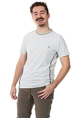 Camiseta Manga Curta Gola Redonda,Fido Dido,Masculino,Mescla Amarelado,GG