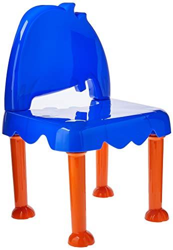 Cadeira Plástica Infantil Montável Monster Tramontina Azul/Laranja
