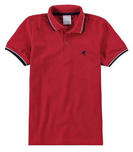 Camisa Polo Piquê Premium, Malwee, Meninos, Vermelho Escuro, 10