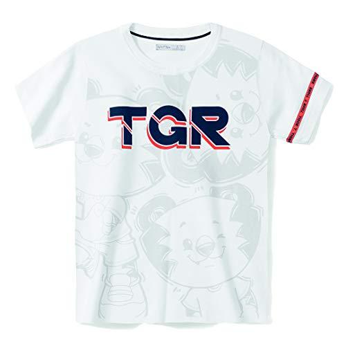 Camiseta, Tigor T. Tigre, Active, Meninos, Branco, 1