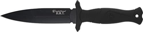 Smith & Wesson Faca de lâmina fixa SS de alto carbono de 26,5 cm com lâmina de borda falsa de 14 cm para sobrevivência tática ao ar livre e EDC