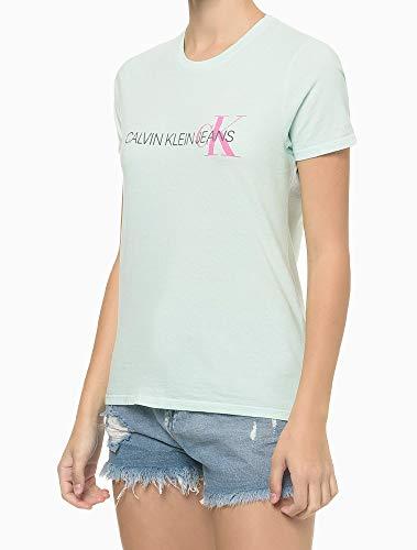 Blusa Logo, Calvin Klein, Feminino, Verde, P