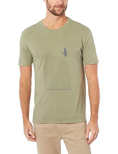 T-Shirt Mc Grafic Algodao, VR, Masculino, Verde Militar, GG