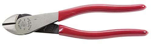 Klein Tools Alicates D228-8, alicate de corte com ponta curta e facas chanfradas, cortadores de fio codificados por cores de alta alavancagem, 20 cm