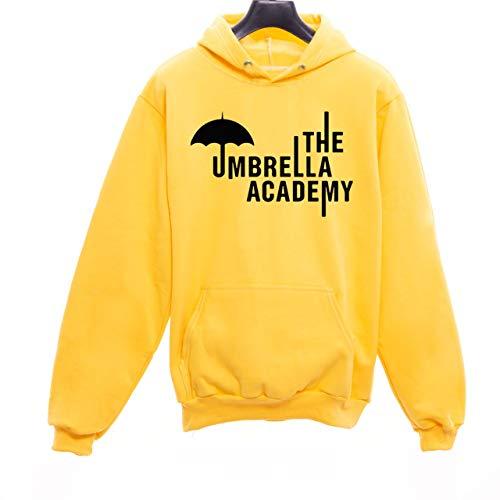 Moletom Casaco Unissex Canguru The Umbrella Academy Serie Geek Nerd Netflix (Amarelo, GG)
