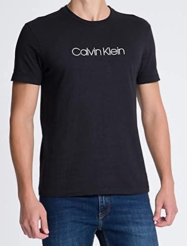 Camiseta Slim flamê, Calvin Klein, Masculino, Preto, P
