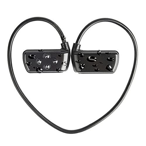 HYC-901 Fones de oido sem fio 5.0 IPX8 fone de oido com microfone à prova d'água para esportes de natação com 8 GB MP3 Player fone de oido