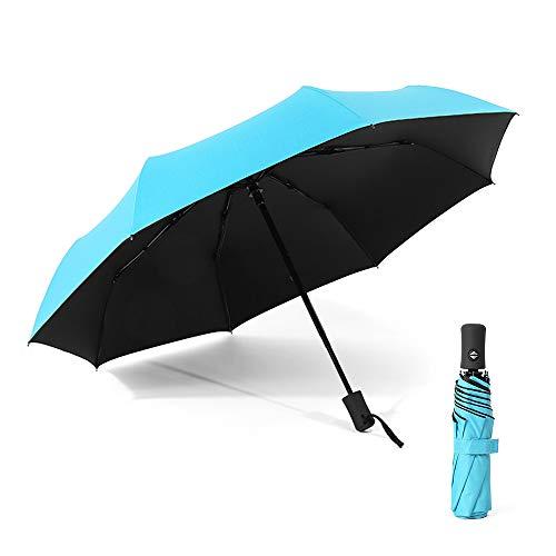 Kiboule Guarda-chuva de abrir/fechar automático guarda-chuva compacto de sol e chuva guarda-chuva portátil de viagem à prova de sol guarda-chuva à prova de vento