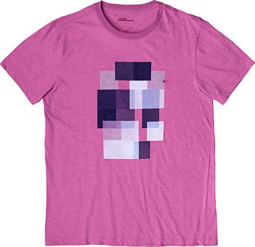 Camiseta Texturizada Quadriculados, Aramis, Masculino, Rose, M
