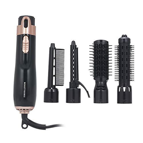 4 em 1 secador de cabelo estilizador e volumizador modelador de cabelo modelador alisador escova secador de cabelo pente rotativo