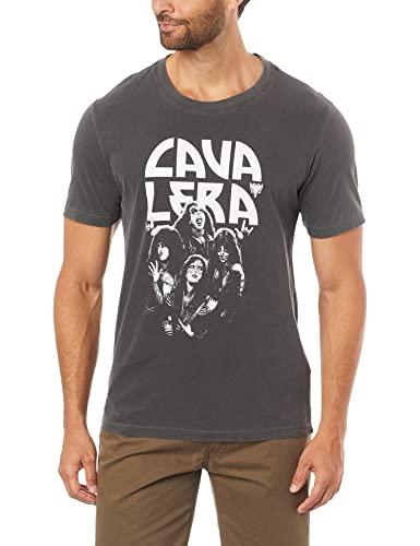 Camiseta Manga Curta Band, Masculino, Cavalera, Preto, GG