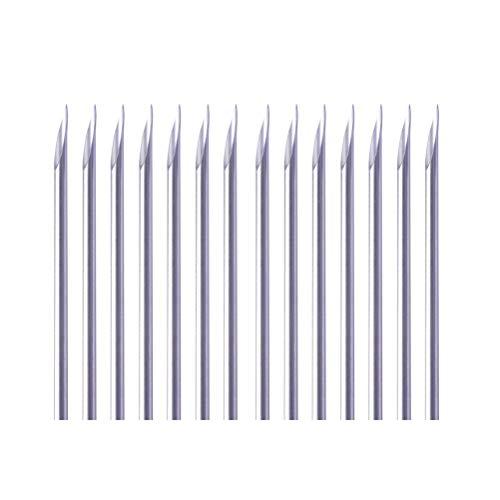 Suprimento de agulhas de piercing 100pcs 12G para agulhas de piercing no corpo e suprimentos para maquinas-ferramenta