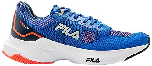 Tênis Fila Fit, Masculino, Azul/Coral/Prata, 42