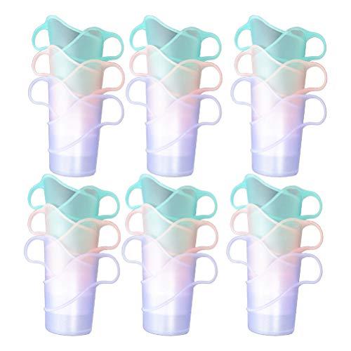 Cabilock DelicadoSuporte para copos de papel descartável 24 unidades Suporte para copos de plástico com proteção anti-escaldadura e resistente ao calor (cores diferentes)