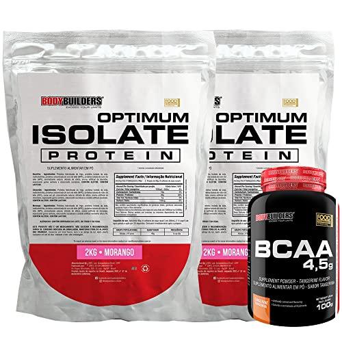 Kit 2x Optimum Isolate Whey Protein 2kg + BCAA 100g - Bodybuilders