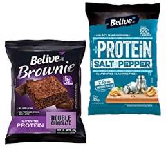 Protein Brownie Double Chocolate com 5g de Proteínas sem Glúten sem Lactose Belive 40g