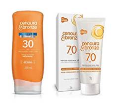 Protetor Solar Facial Cenoura e Bronze Fps70 50G, Cenoura e Bronze