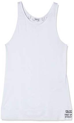 Blusa Regata Logo nas Costas, Colcci Fitness, Feminino, Branco, P