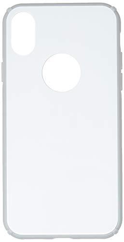 Capa Protetora Glass Case para iPhone X/ XS, iWill, Capa Anti-Impacto, Branco