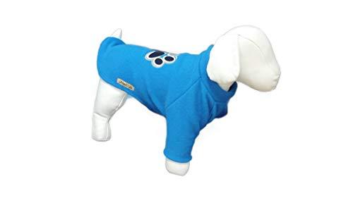 Blusa Fábrica Pet para Cães, 7, Azul,Soft com Manga