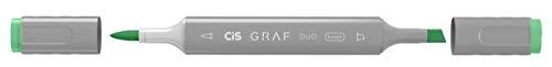 Marcador Graf Duo Brush Vivid Green, CIS, Caixa c/6 unidades