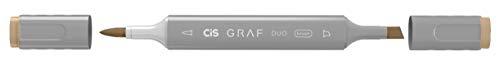 Marcador Graf Duo Brush Olive Green, CIS, Caixa c/6 unidades