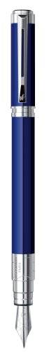 Caneta Tinteiro Waterman Perspective Deco Azul Ct S0831100, Waterman, S0831100, N/A