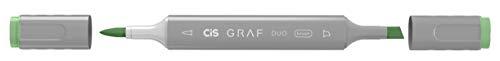 Marcador Graf Duo Brush Pale Green, CIS, Caixa c/6 unidades