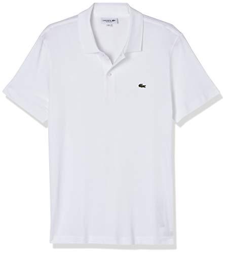 Camisa polo Lacoste masculina regular fit, Branco, M