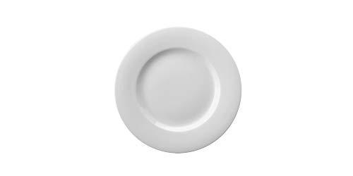Estojo com 6 pratos sobremesa. Modelo redondo aba larga. Branca. Fabricado pela porcelana schmidt. A legítima porcelana desde 1945. Qualidade beleza e resistência.