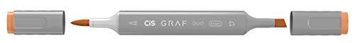 Marcador Graf Duo Brush French Vermilion, CIS, Caixa c/6 unidades