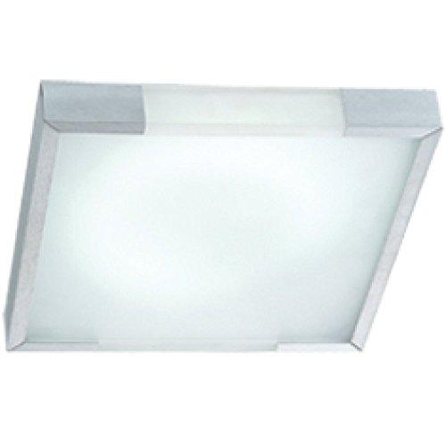 Plafon Alumínio, Acrílico, Vidro Bella Iluminação Cm No Voltagev Aluminio/ Branco