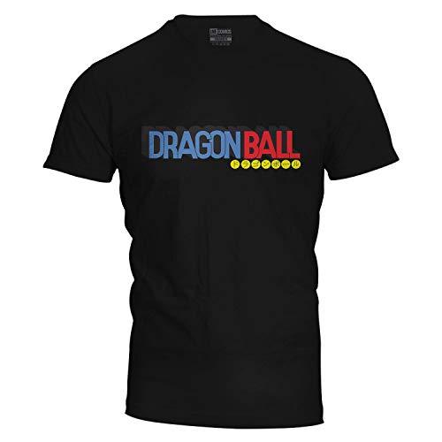 Camiseta masculina Dragon Ball Logo Preta Live Comics cor:Preto;tamanho:PP