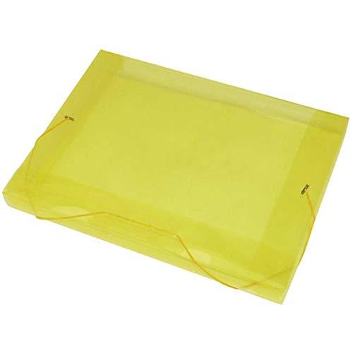 Pasta Aba Elastica Plastica Oficio 30mm Amarela - Pacote com 10, ACP, 1023AM, Amarelo, pacote de 110
