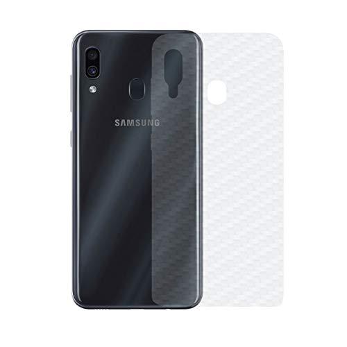 Película Traseira Adesivo Skin Fibra Carbono Samsung A30