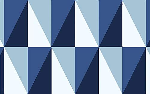 Rolo Adesivo Pvc Estampa Geométrica Bobinex Uau Azul