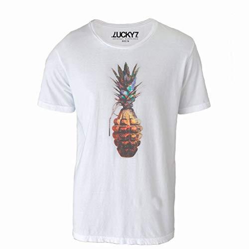 Camiseta Eleven Brand Branco XGG Masculina - Pineapple Grenade