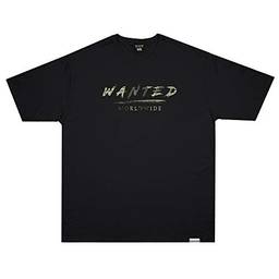 Camiseta Wanted - Signature Dollar preto Cor:Preto;Tamanho:XG