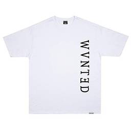 Camiseta Wanted - Logo Vertical branco Cor:Branco;Tamanho:XG