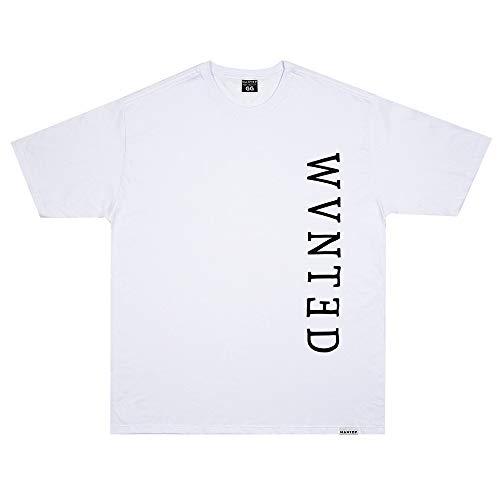 Camiseta Wanted - Logo Vertical branco Cor:Branco;Tamanho:GG