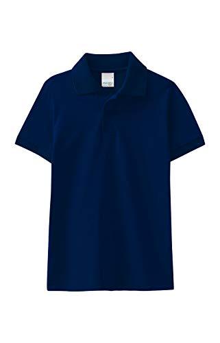 Camisa Polo Básica Infantil ,Malwee Kids, Meninos, Azul Marinho, 6