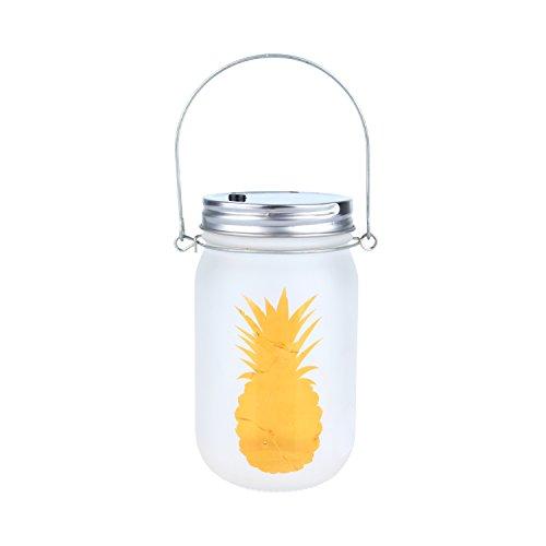 Luminária Vidro com 5 Leds Pineapple Pot Urban Dourado